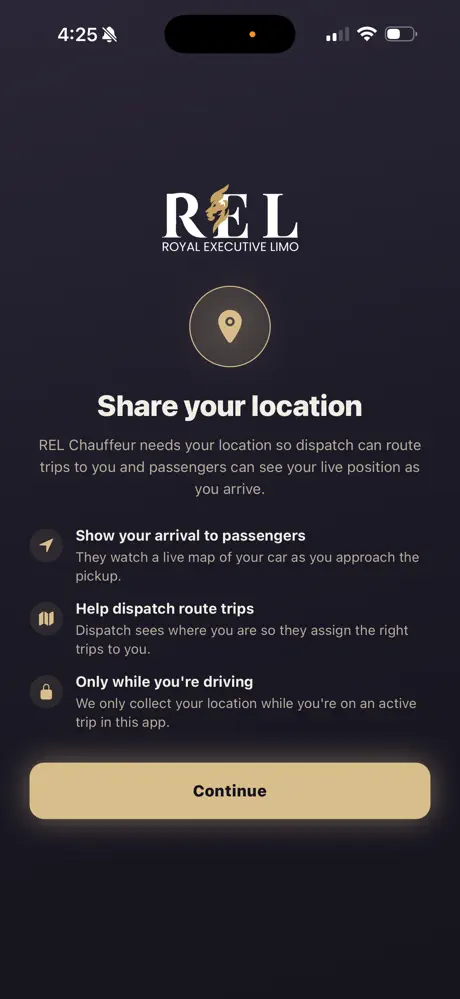 REL Chauffeur‑App screenshot 2