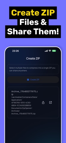 Zip File Opener — Unzip & RAR iPhone screenshot