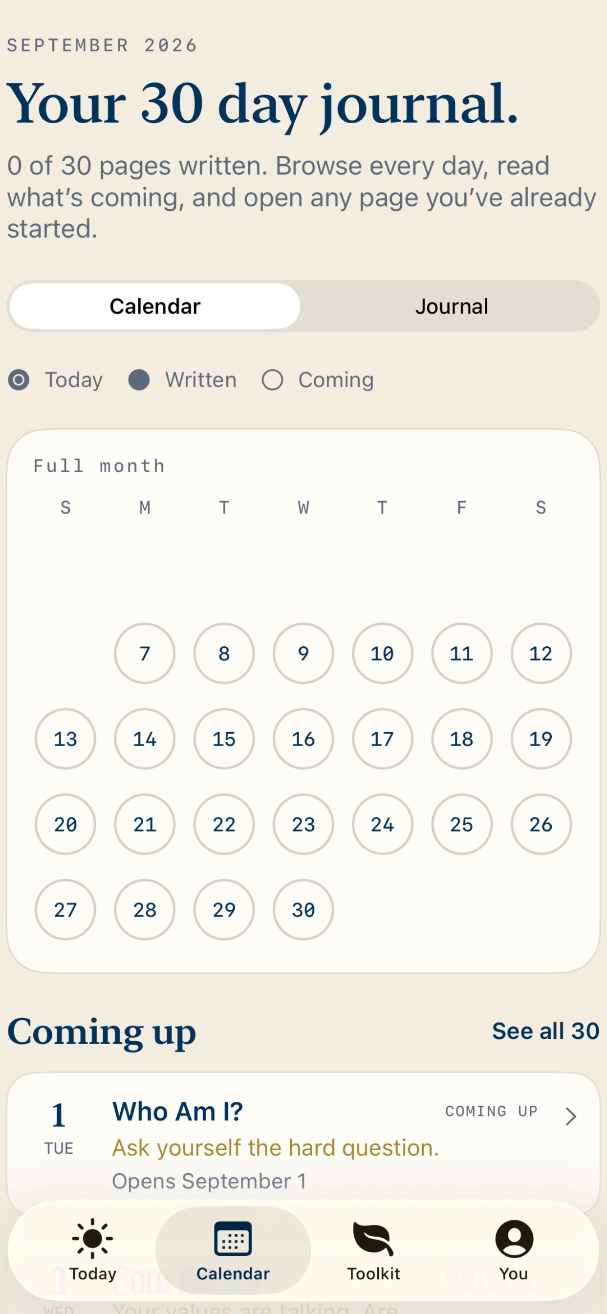 Screenshot 1 of Mind Body Soul Journal