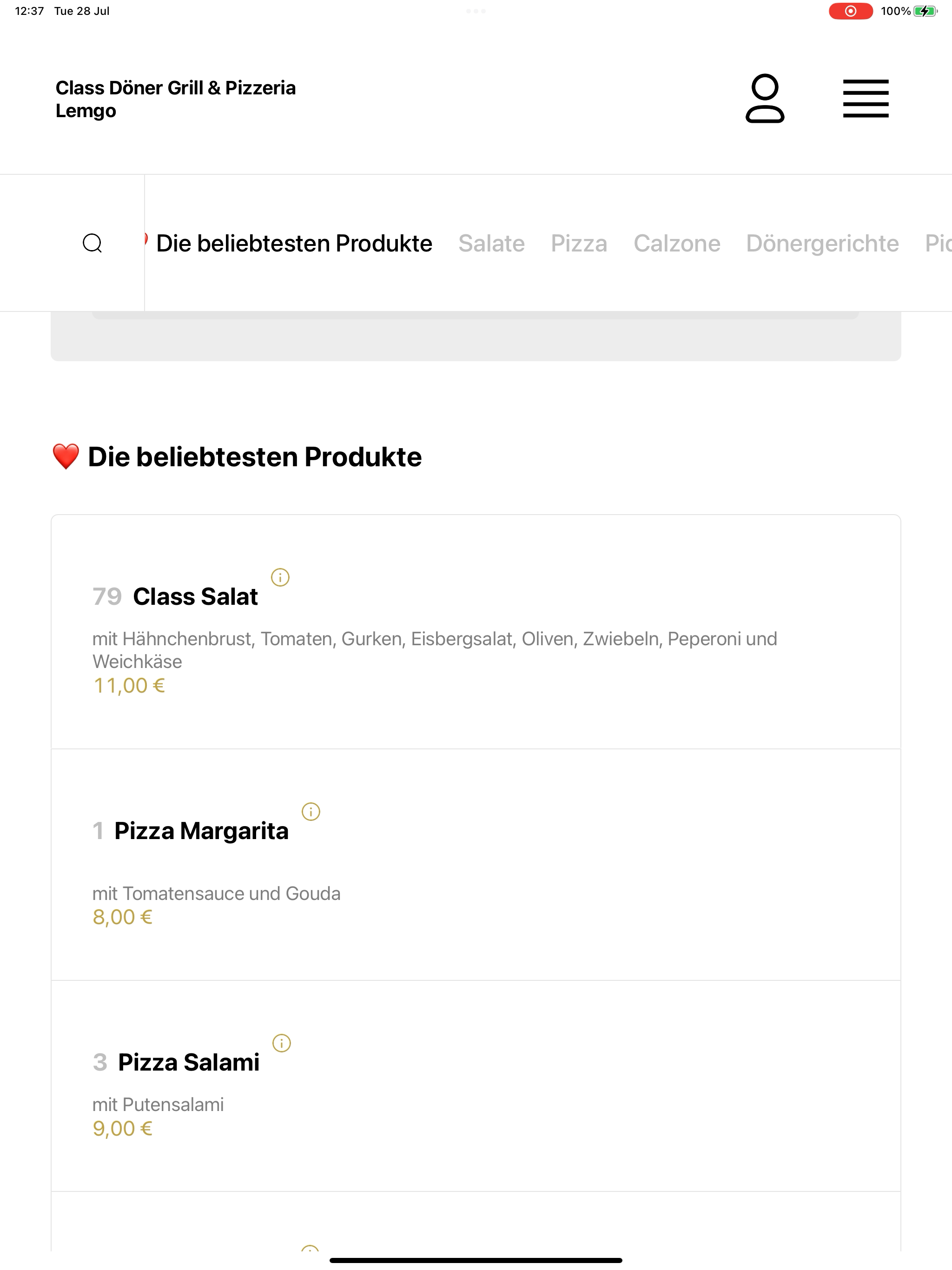 Class Döner Grill Pizzeria screenshot 14