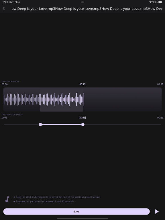 Ringtones for iPhone iPad screenshot 7 - Music app