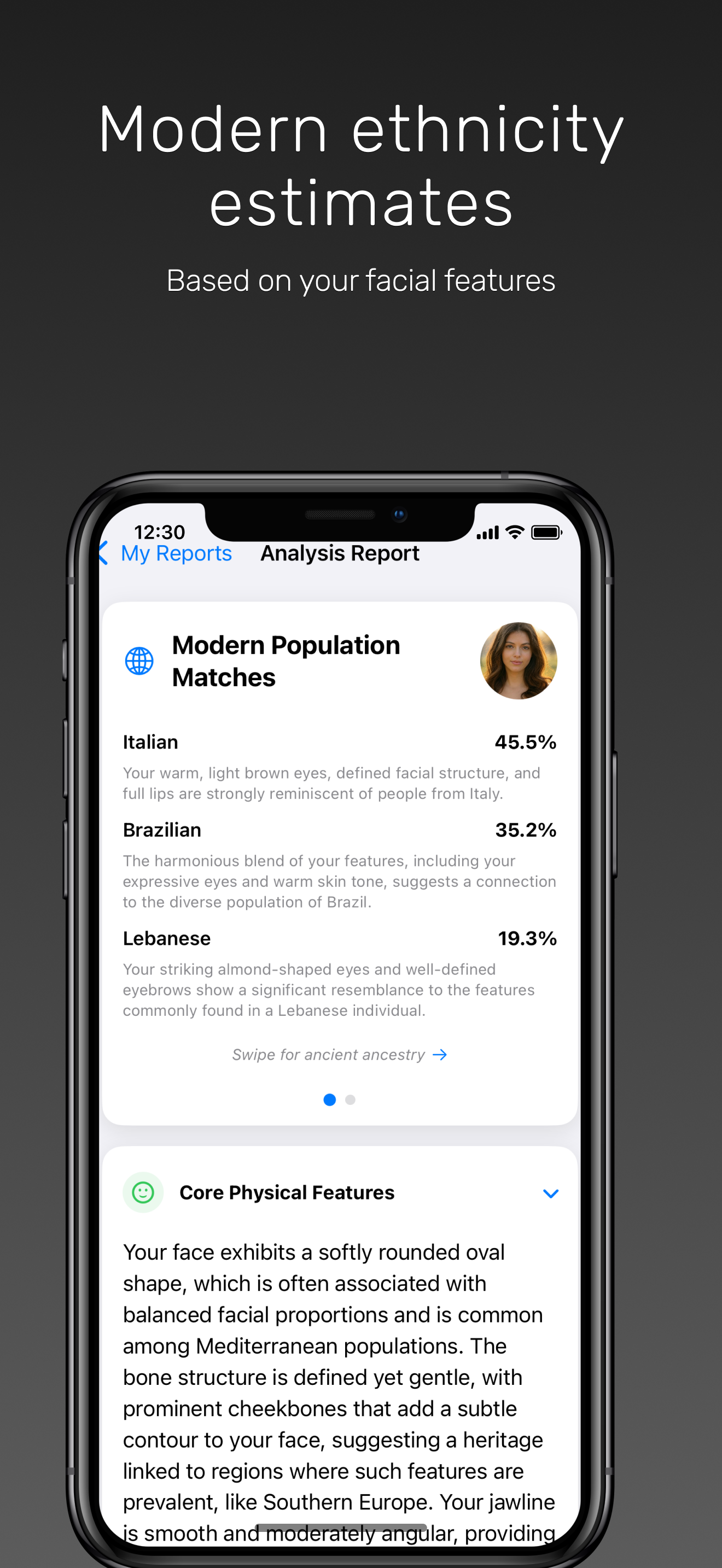 Ancestry & Ethnicity: Face DNA