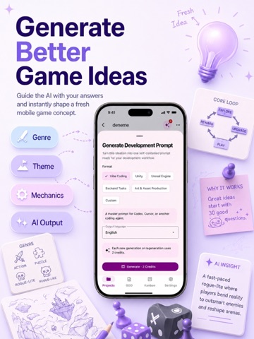 Lordly AI Game Design Creator iPad screenshot