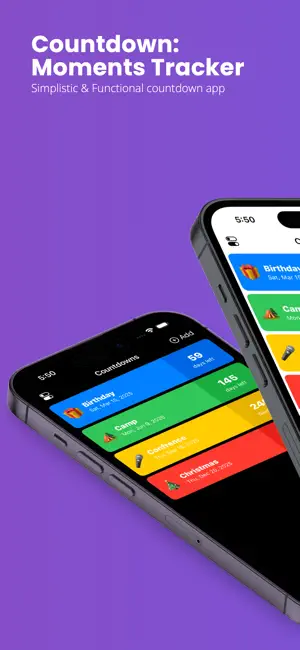 Countdown: Moments Tracker screenshot 1