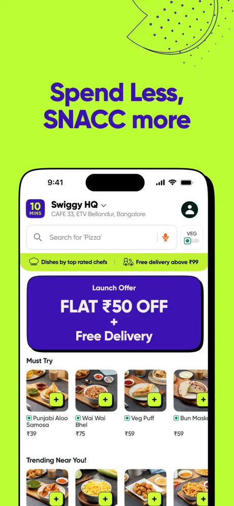 SNACC: 10-Min Food Delivery screenshot 2