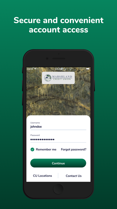 Marshland Credit Union Screenshot
