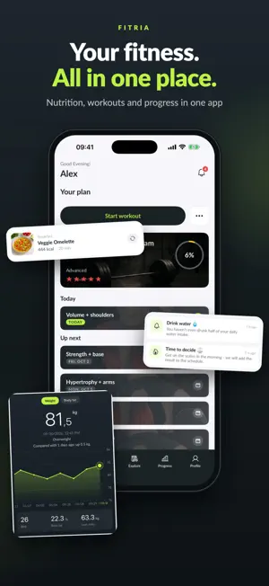 FITRIA: Workout & Nutrition screenshot 1