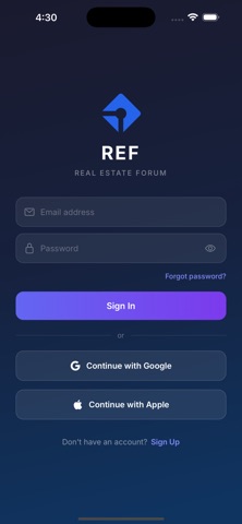 Real Estate Forum screenshot