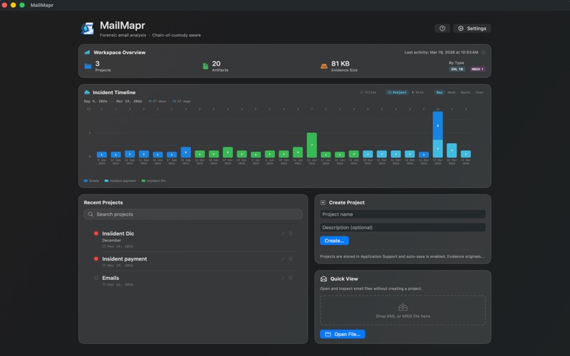 MailMapr screenshot