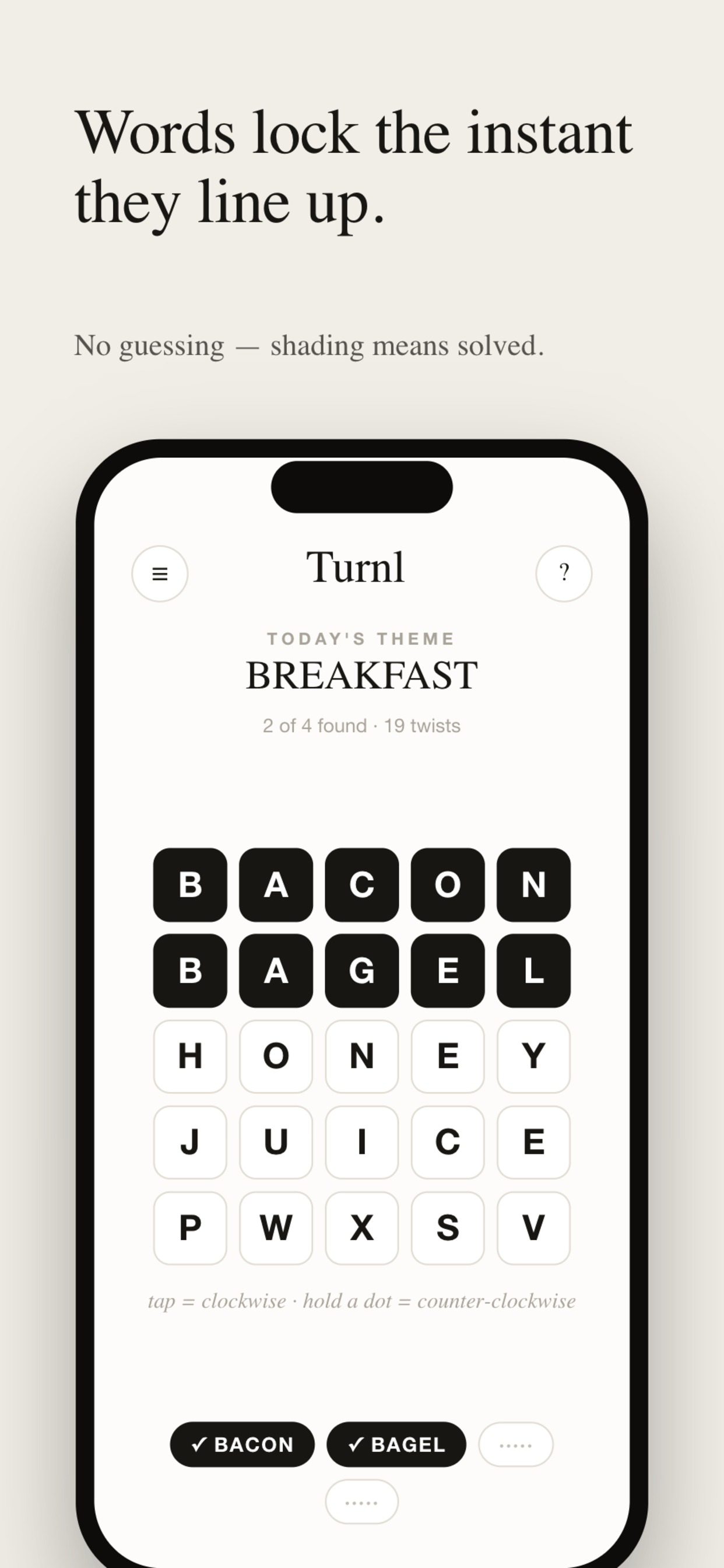 Turnl: Daily Word Twist