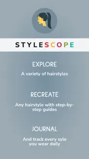 stylescope - hairstyle journal iphone screenshot 1