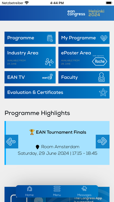 EAN Congress Screenshot