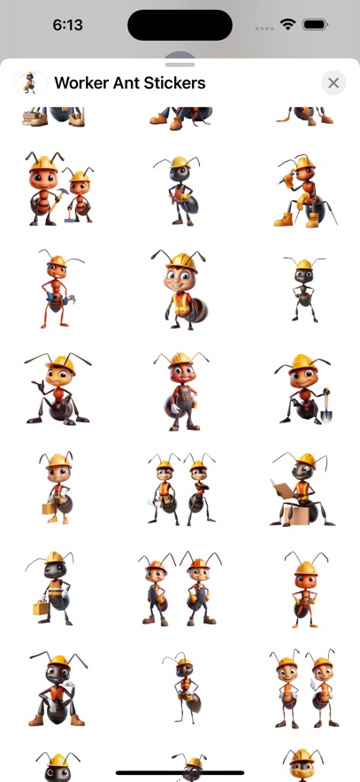 Worker Ant Stickers