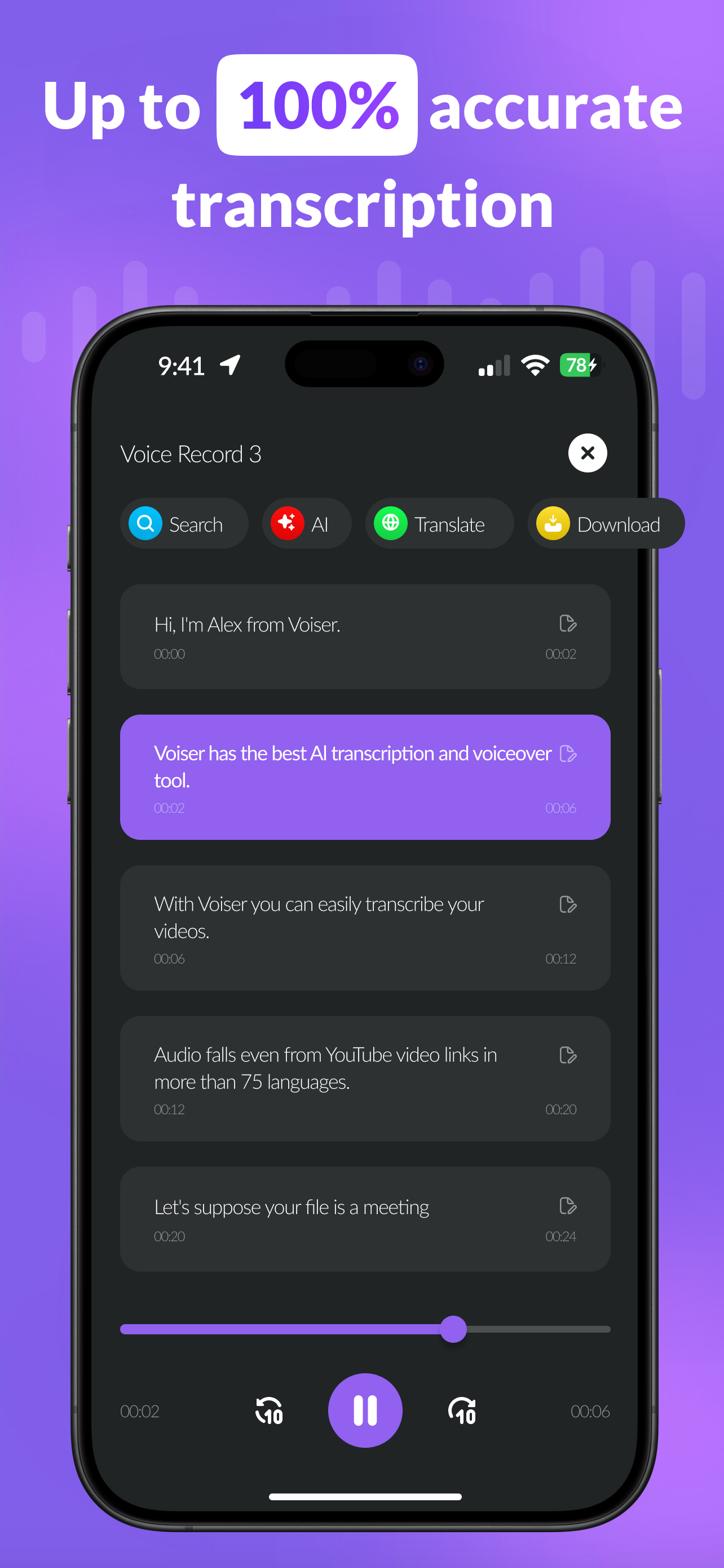 Speech to Text: Transcribe AI