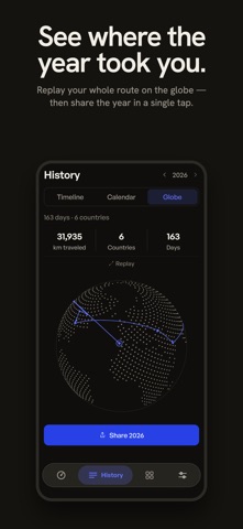 Countly – Country Days Tracker screenshot