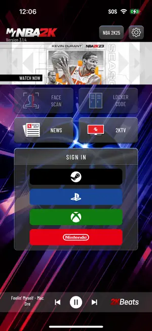 MyNBA2K Companion App iPhone screenshot 1