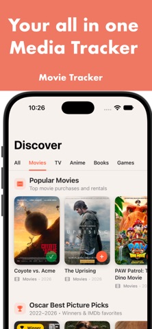 Movie Tracker: Watchlist Shelf screenshot