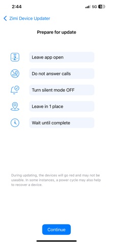 Zimi Updater screenshot
