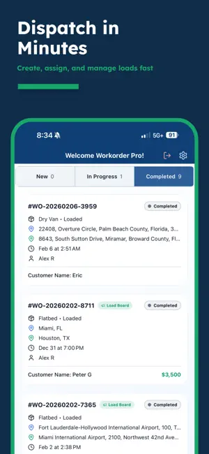 WOP Dispatch & Load Board screenshot 1