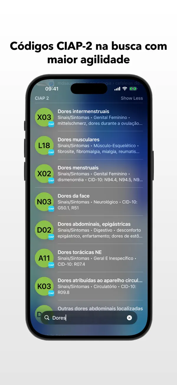 Screenshot #1 pour CIAP 2 - Consulta Rápida