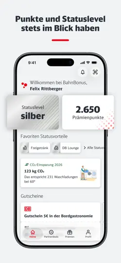 Screenshot von BahnBonus auf dem iPhone 1
