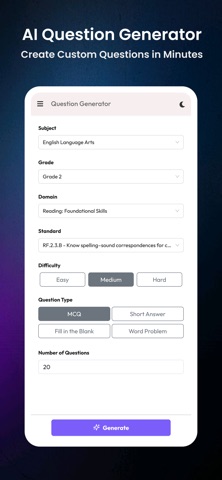 AI Quiz & Question Generator Screenshot 1 of 5