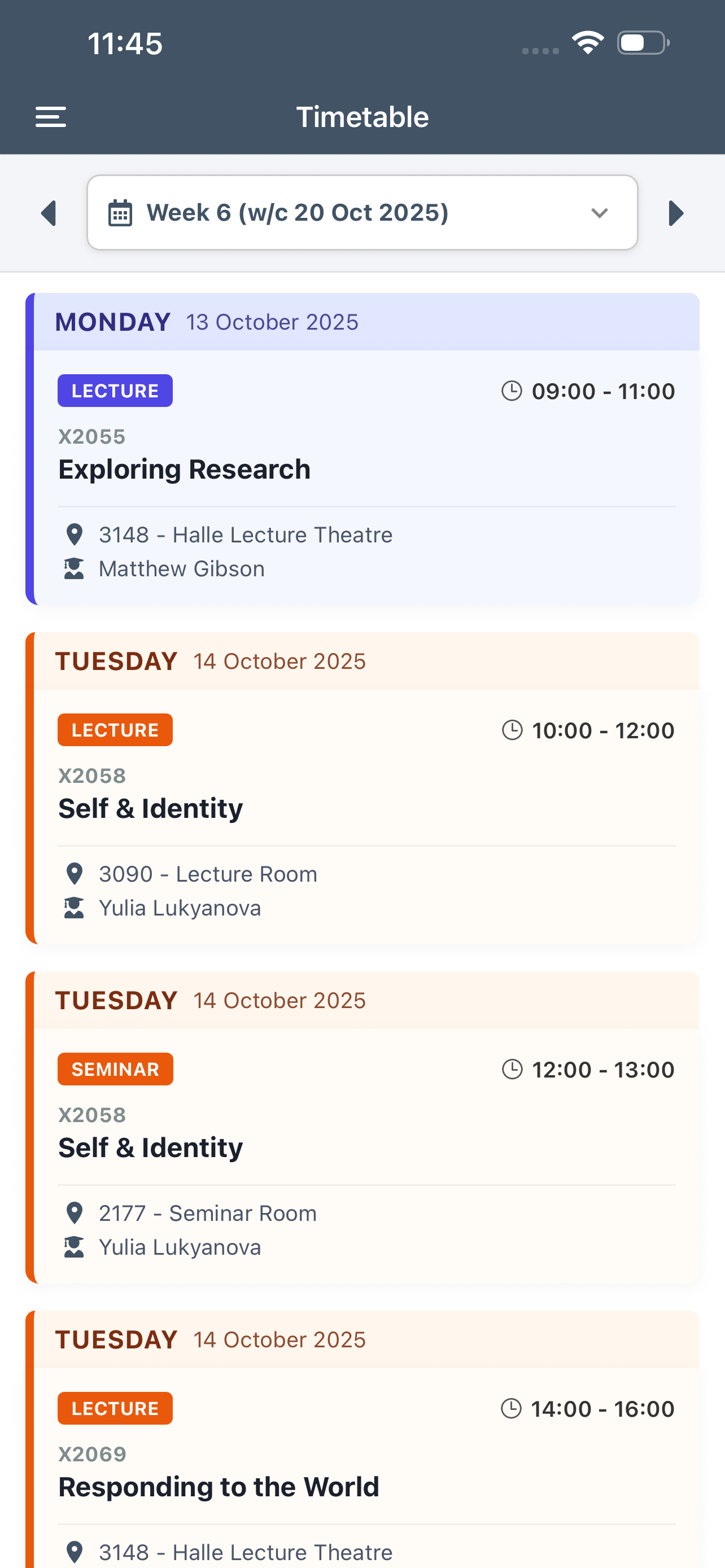 MyQMU screenshot 3