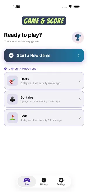 Game & Score screenshot 1