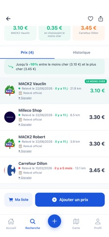 Prix Antilles iPhone screenshot