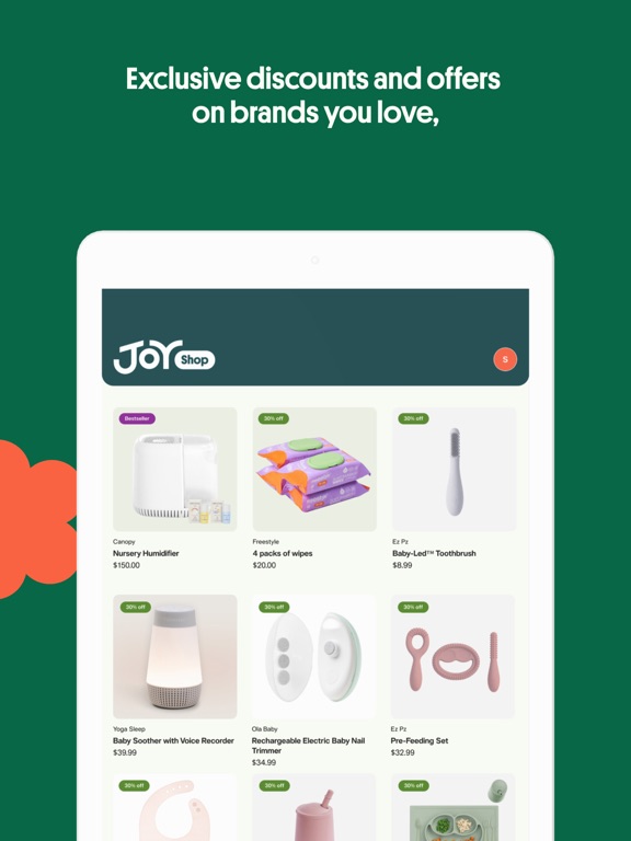 Joy Parenting Club iPad screenshot 4 - Lifestyle app