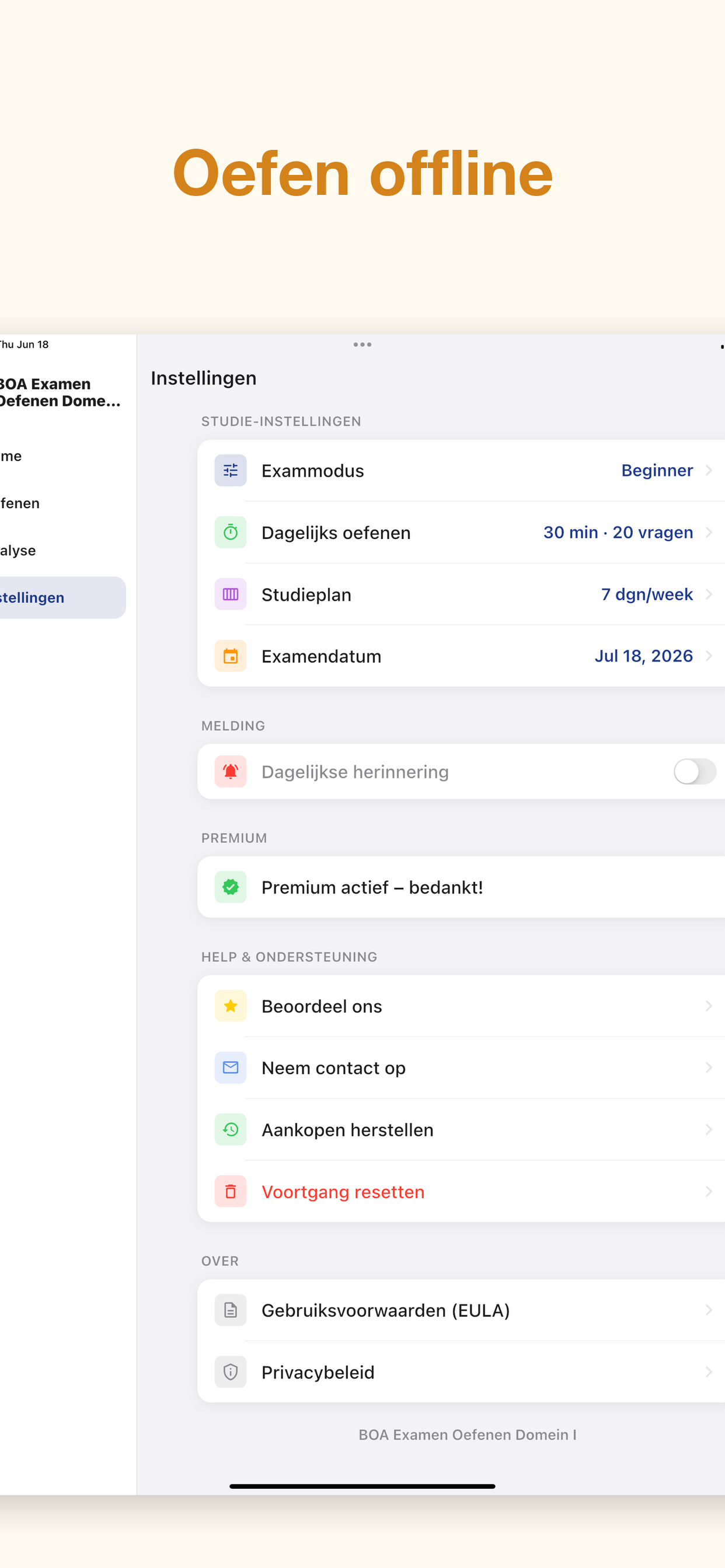 BOA OV Examen Oefenen screenshot 5