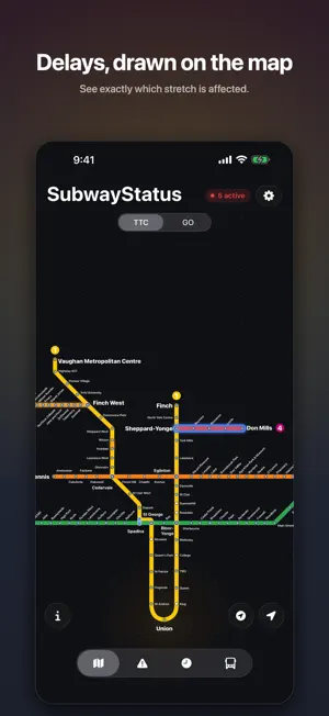 SubwayStatus screenshot 1