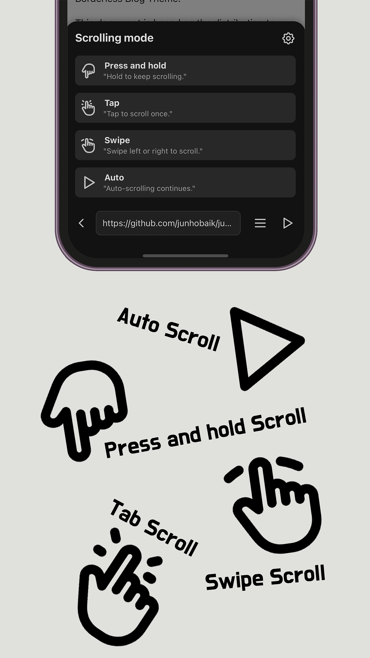 Scroll Browser - Auto scroll