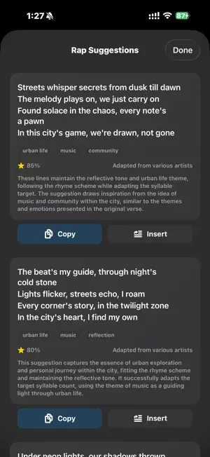 Write Rap Lyrics: Penwork screenshot 2
