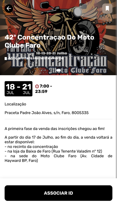 Moto Clube Faro Screenshot