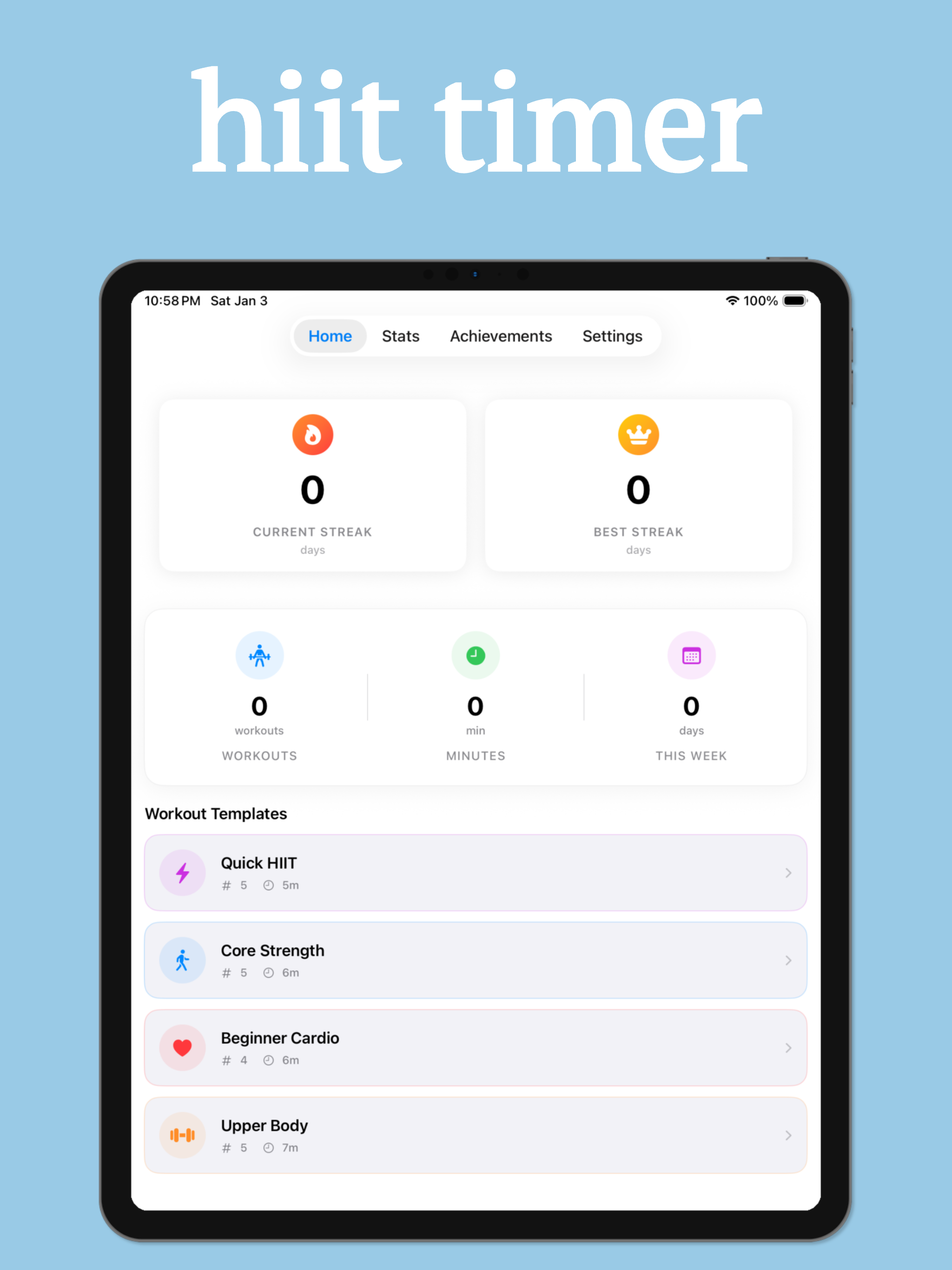 Exercise Timer - Workout Plan