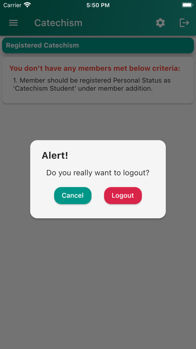 Parish Management System Screenshot