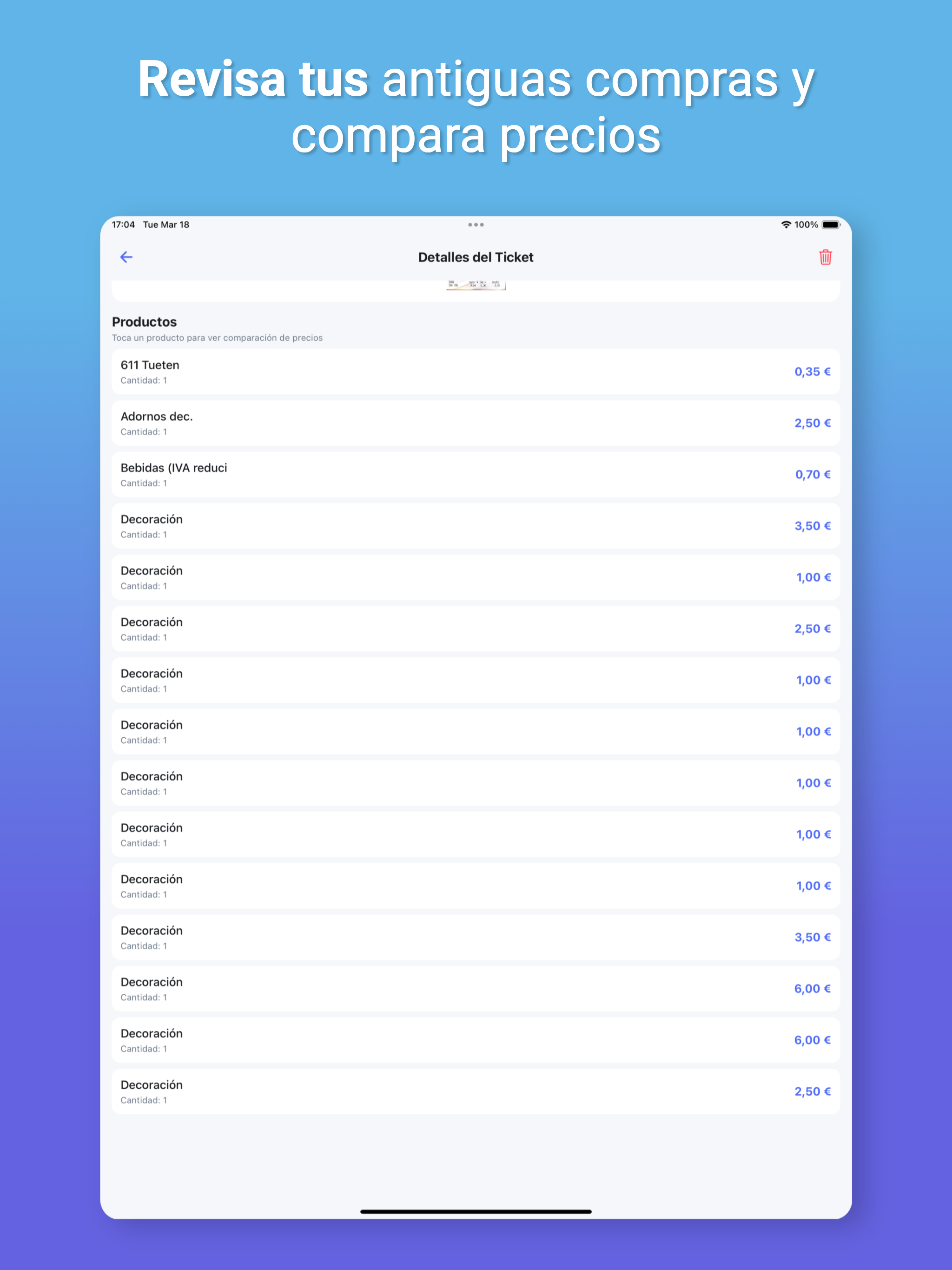 Smart Tickets: Receipt Scanner