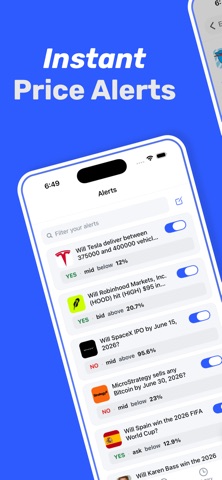 PolyPulse - Market Tracker iPhone screenshot