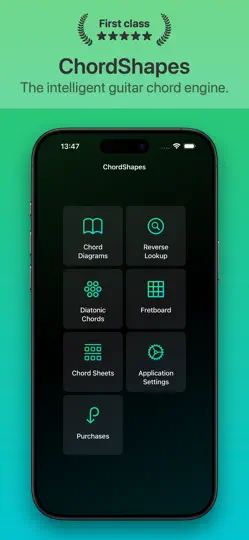 Captura de pantalla de ChordShapes : Guitar Chords en iPhone 1