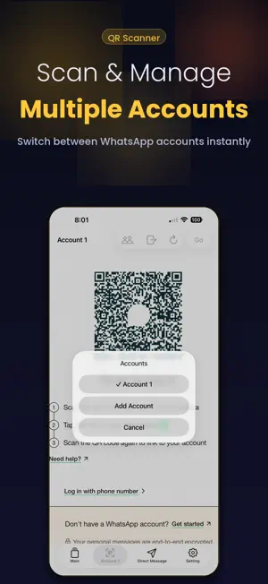 Dual Messenger: WA Web Clone screenshot 2