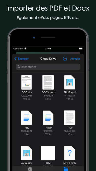 Screenshot #2 pour Aloud! - lecture à voix haute