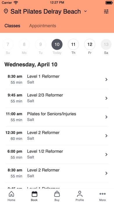 Salt Pilates Screenshot