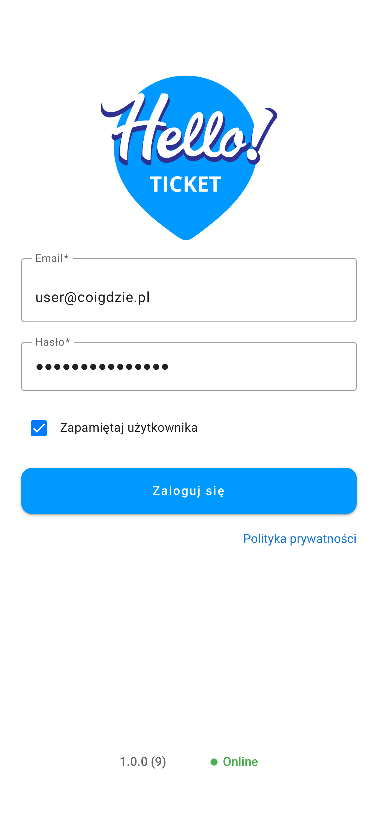 Hello! Ticket