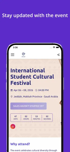 Effat Events screenshot 2