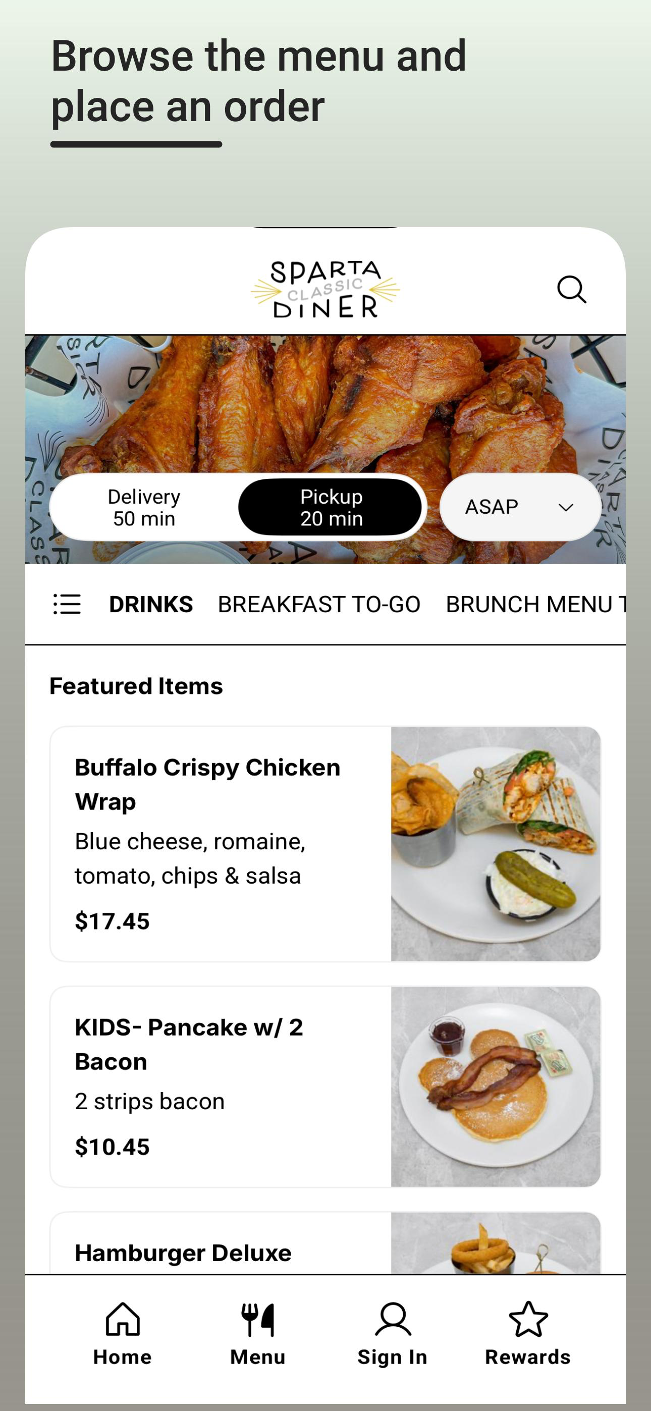 Sparta Classic Diner screenshot 3