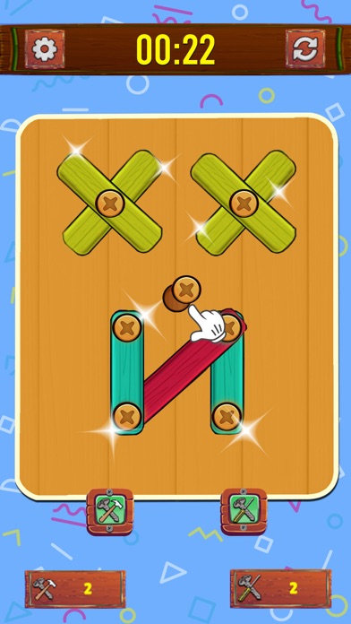 Bolts & Nuts - Wood Puzzle Sim Screenshot
