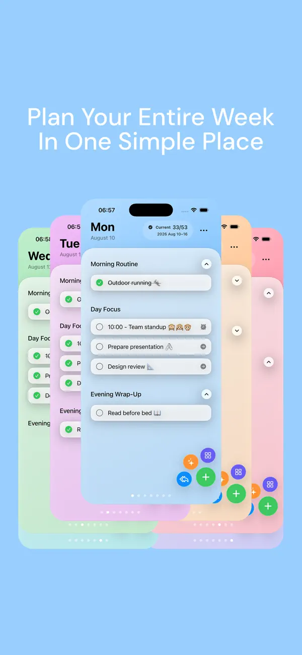 Screenshot #1 pour Weektor : Semaine organisée