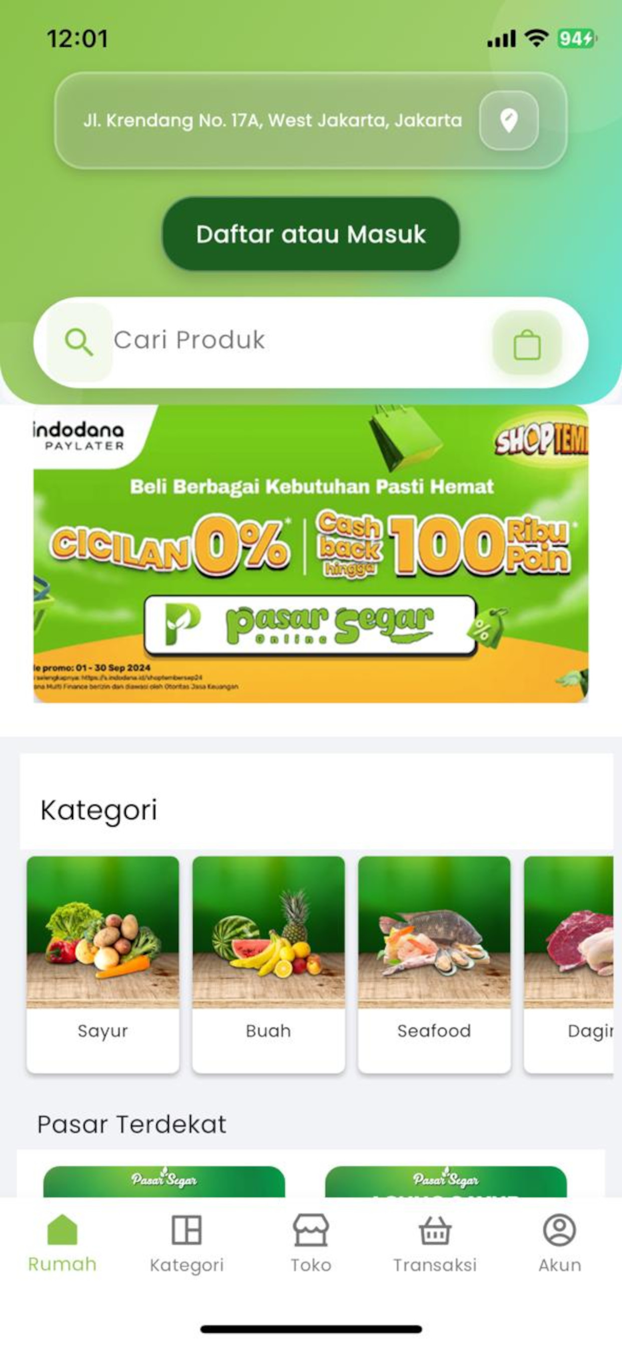 Pasar Segar Online