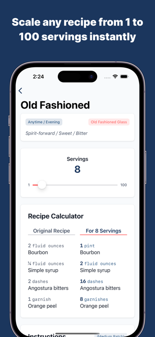 MixMath - Cocktail Calculator Screenshot 2 of 5